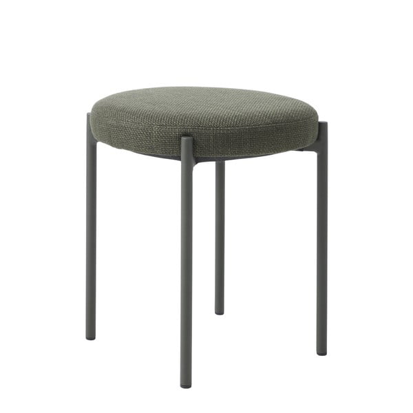 Khaki spalvos iš metalo taburetė Pelican – Unique Furniture