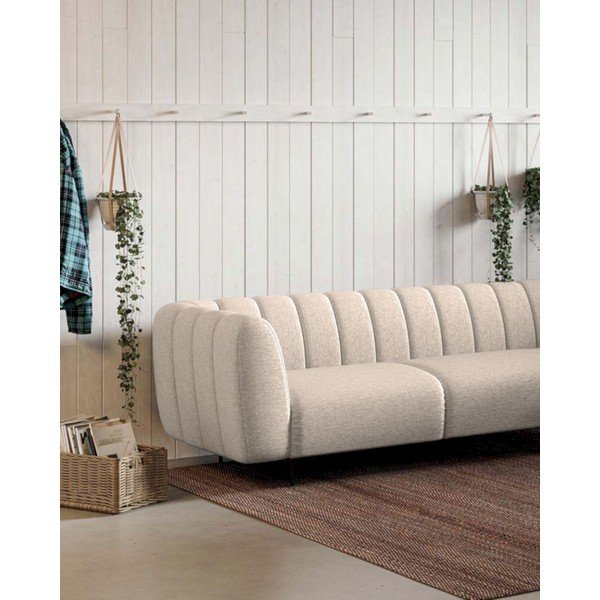Kampinė sofa smėlio spalvos (su dešiniuoju kampu/„L“ formos) Shel – Ghado-image-4