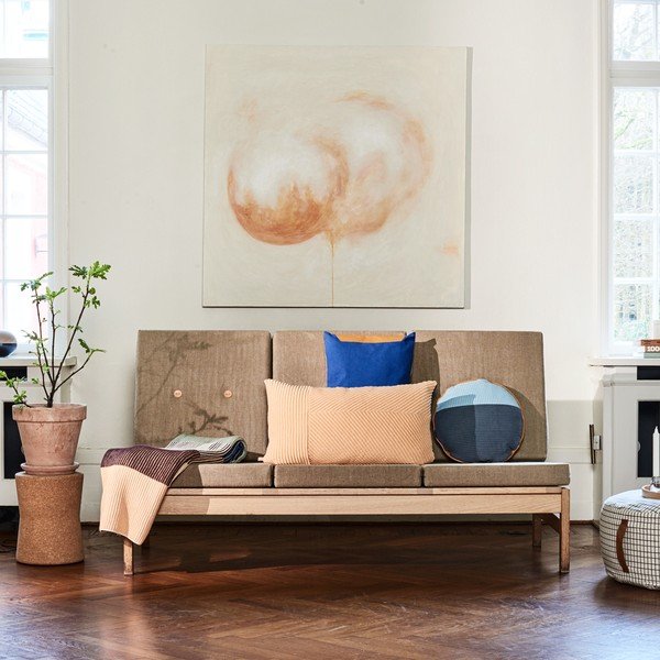 Kreminės spalvos sėdmaišis Grid – OYOY Living Design-image-3