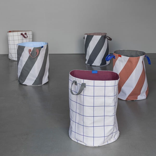 Kreminės spalvos iš tekstilės skalbinių krepšys 5 l Mesh – Mette Ditmer Denmark-image-3