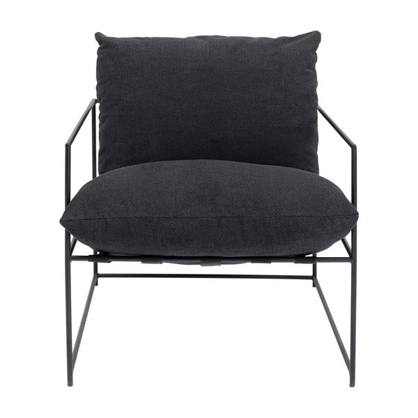 Krėslas tamsiai pilkos spalvos Cuby – Kare Design