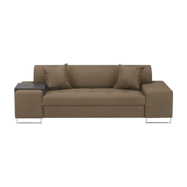 "Cosmopolitan Design Orlando" šviesiai ruda sofa su sidabrinėmis kojelėmis, 220 cm