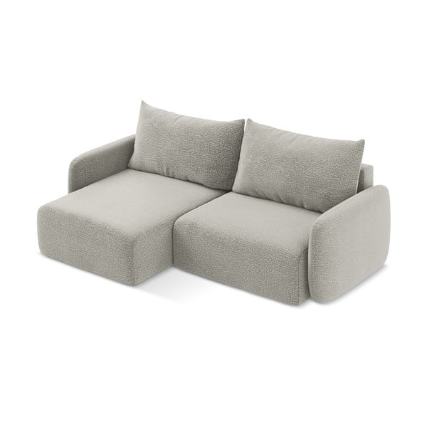Šviesiai pilkos spalvos sulankstoma/su sandėliavimo vieta kampinė sofa (su kairiuoju kampu) Kalena – Makamii-image-4