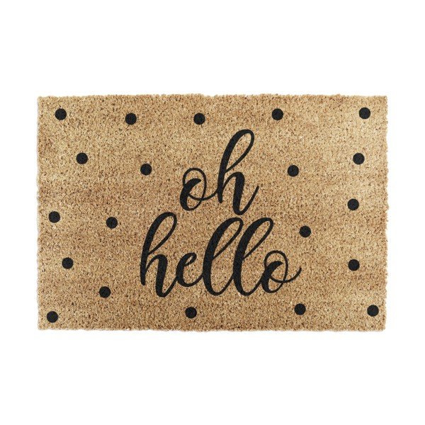 Iš kokoso pluošto grindų kilimėlis 40x60 cm Oh Hello – Artsy Doormats