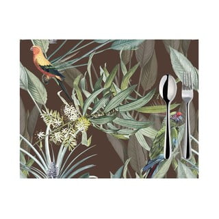 2 rudų paklodžių rinkinys Mike & Co. NEW YORK Džiunglių paukščiai, 33 x 45 cm