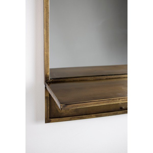 Sieninis veidrodis su lentyna 37x61 cm Feyza – White Label-image-2