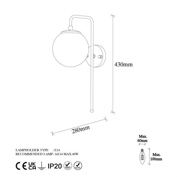 Baltos spalvos/žalvario spalvos sieninė lempa Viran – Opviq lights-image-4