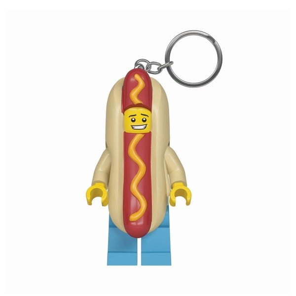 Šviečiantis raktų pakabukas LEGO® Hot Dog