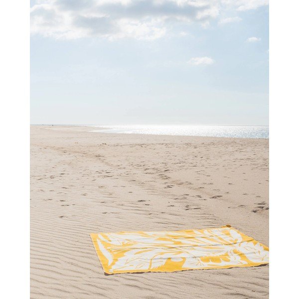 Geltonos spalvos antklodė ir pledas 165x200 cm Lino – noo.ma-image-3