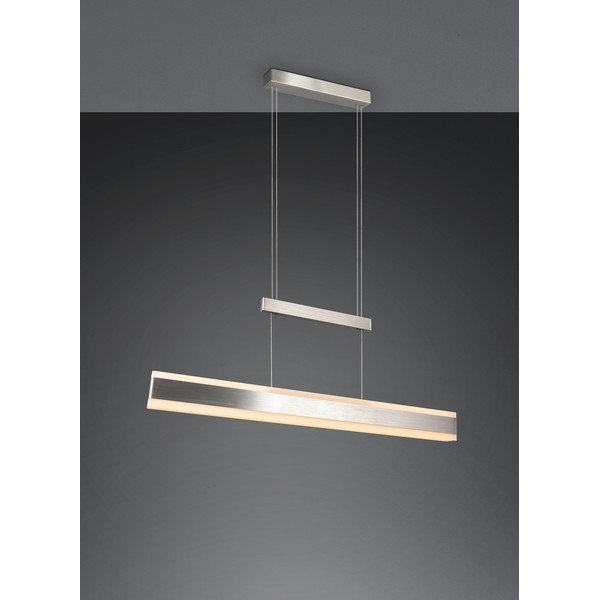 Matinės sidabrinės spalvos kabantis šviestuvas LED su metaliniu gaubtu Arcola – Trio-image-1