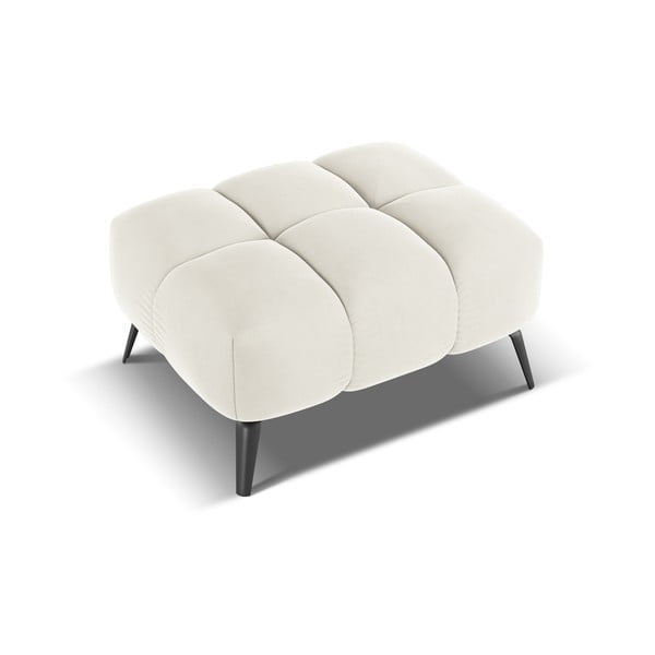 Baltos spalvos iš velveto taburetė Nalu – Makamii-image-3