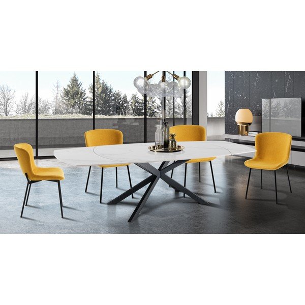 Ochros spalvos valgomojo kėdės 2 vnt. Snug – Tomasucci-image-1