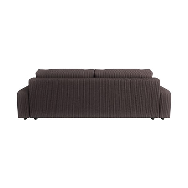 Rudos spalvos iš kordinio velveto sulankstoma/su sandėliavimo vieta sofa 234 cm Sara – Ropez-image-2