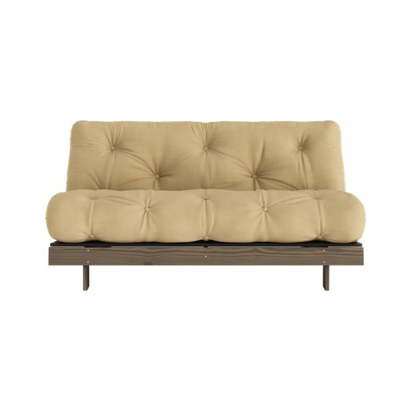 Sulankstoma sofa garstyčių spalvos/smėlio spalvos 160 cm Roots – Karup Design