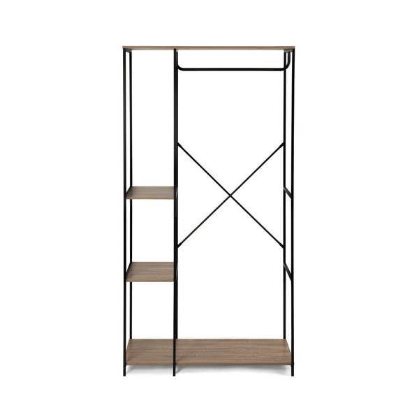 Juodos spalvos iš plieno koridoriaus baldas 90x170x40 cm Aris – Bonami Essentials