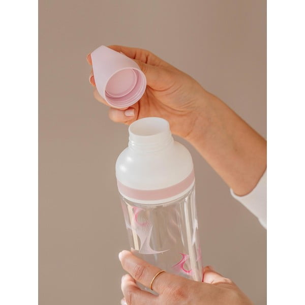 Purpurinės ir baltos spalvos vandens gertuvė Equa Flow Wave, 800 ml-image-1