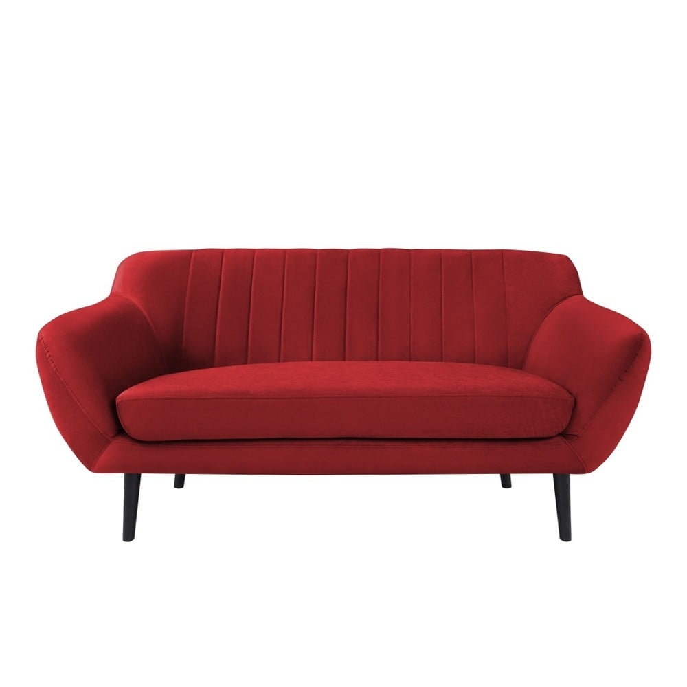 Raudono aksomo sofa Mazzini Sofas Toscane, 158 cm