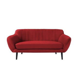 Raudono aksomo sofa Mazzini Sofas Toscane, 158 cm