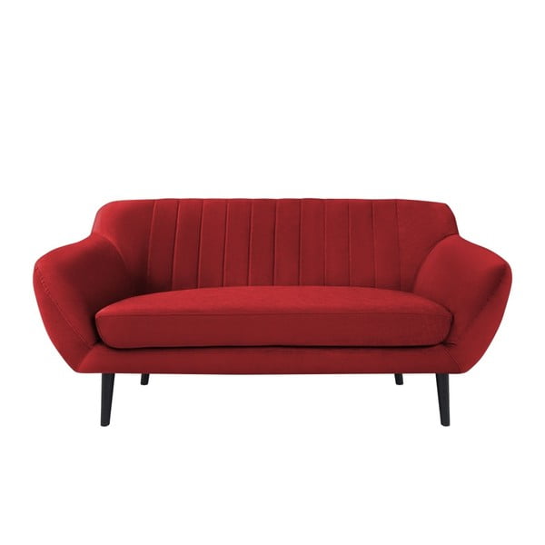 Raudono aksomo sofa Mazzini Sofas Toscane, 158 cm