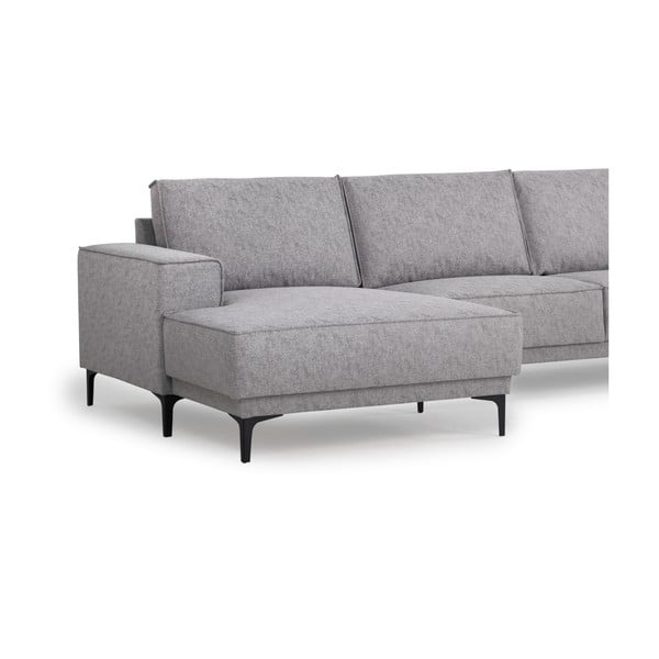 Kampinė sofa šviesiai pilkos spalvos (su kairiuoju kampu) Copenhagen – Scandic-image-4