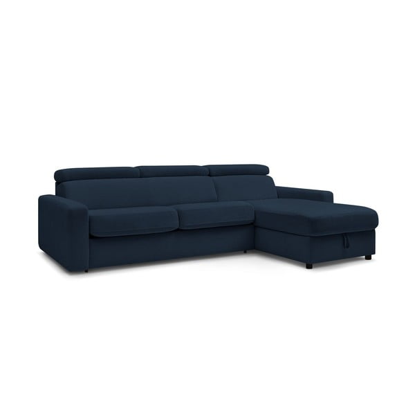 Sulankstoma kampinė sofa tamsiai mėlynos spalvos (kintama) Monaco – Bobochic Paris-image-4