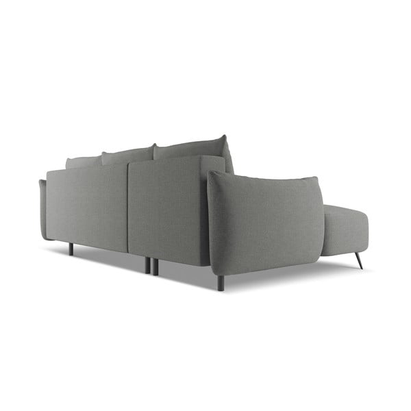 Šviesiai pilkos spalvos kampinė sofa (su kairiuoju kampu) Malie – Makamii-image-4