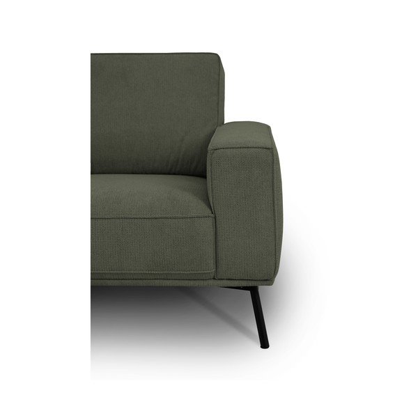 Tamsiai žalios spalvos kampinė sofa iš šenilinio audinio (su kairiuoju kampu/„L“ formos) Amsterdam – Scandic-image-4