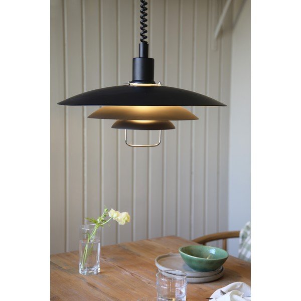 Juodas pakabinamas šviestuvas Markslöjd Kikrenes, ø 48 cm-image-2