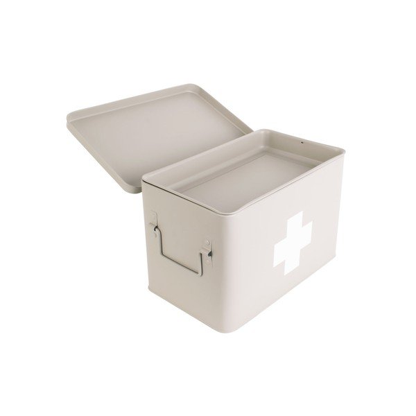 Smėlio spalvos metalinis pirmosios pagalbos rinkinys PT LIVING Medicine, plotis 31,5 cm-image-2