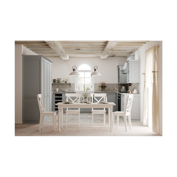 Kabantis šviestuvas baltos spalvos su metaliniu gaubtu Mees – GTV-image-2