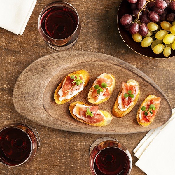 Iš medienos padėklas 20x39 cm Mango – Orion-image-1