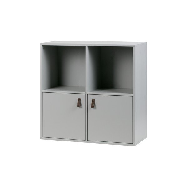 Iš pušies masyvo modulinė knygų spinta pilkos spalvos 81x81 cm Vt – vtwonen-image-3