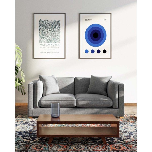 Sofa pilkos spalvos 195 cm Pomo – Ame Yens-image-3