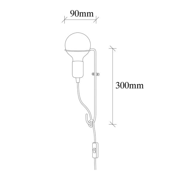 Metalinis aukso spalvos sieninis šviestuvas Opviq lights Rodopi-image-3