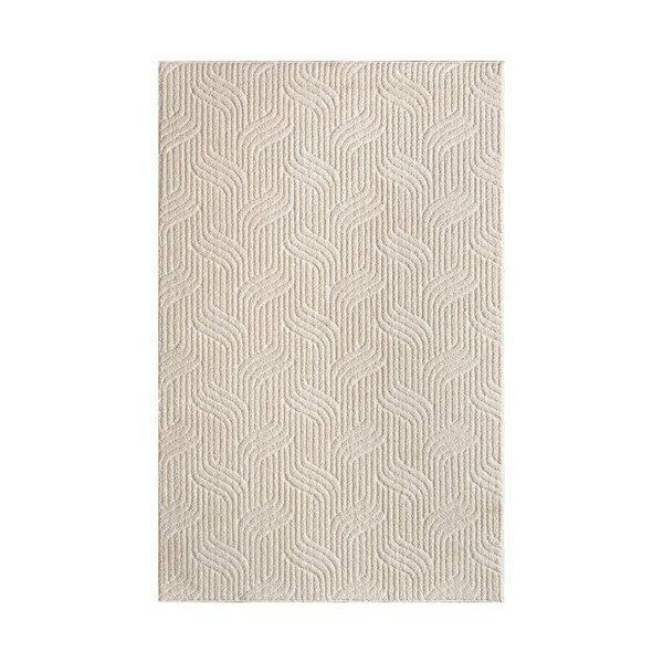 Skalbiamas kreminės spalvos kilimas 150x230 cm Loopy – Mila Home