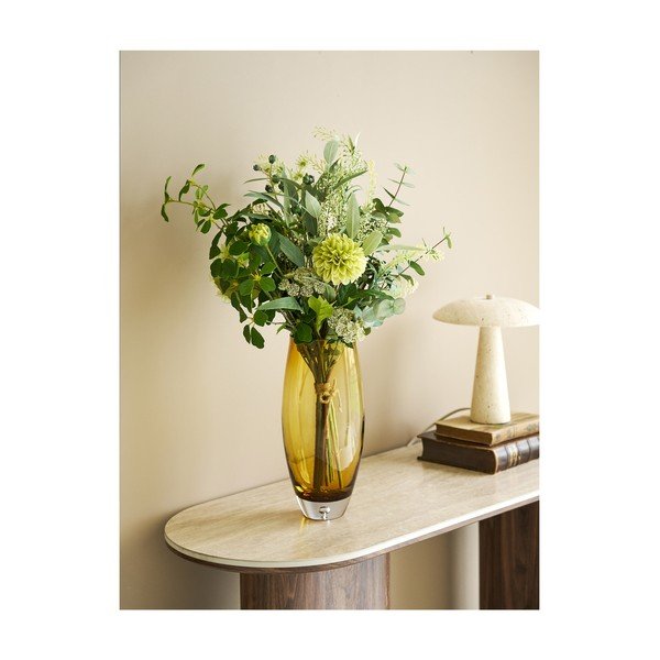 Oranžinės spalvos iš stiklo  vaza (aukštis 32 cm) – House Nordic-image-1