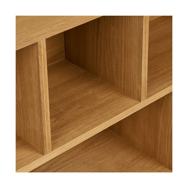 Natūralios spalvos knygų spinta  iš ąžuolo 30x104,5x112 cm Oshawa – House Nordic-image-4