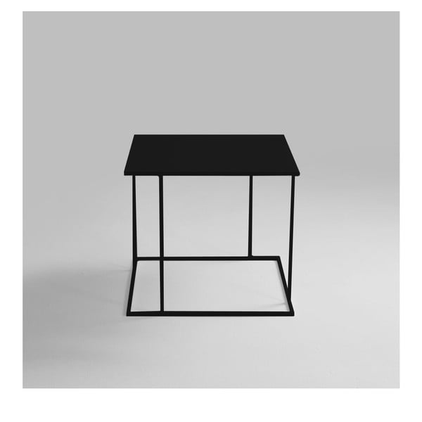Juodas kavos staliukas Custom Form Walt, 50 x 50 cm