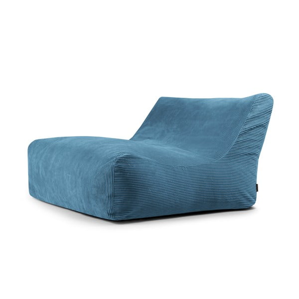 Mėlynos spalvos iš kordinio velveto sėdmaišis Sofa Lounge – SLOWDOWN