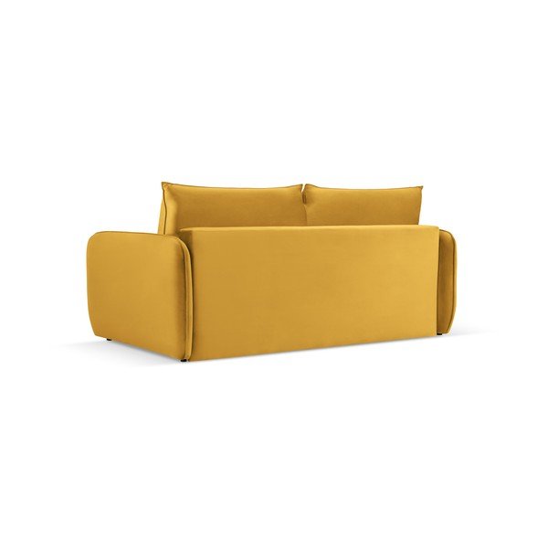 Sulankstoma sofa garstyčių spalvos iš velveto 214 cm Vienna – Cosmopolitan Design-image-3