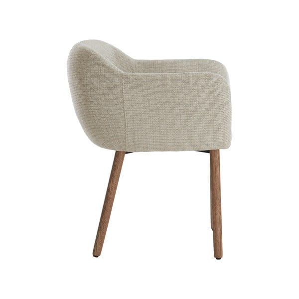 Smėlio spalvos iš audinio valgomojo kėdžių komplektas su porankiais 2 vnt. Blaine – Light & Living-image-3