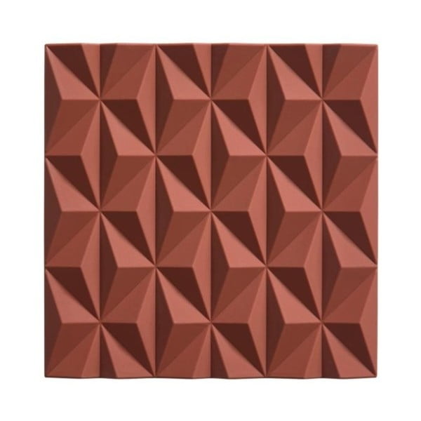 Tamsiai rožinis silikoninis karšto puodo kilimėlis Zone Origami Beak