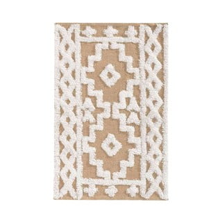 Iš džiuto mišinio kilimas smėlio spalvos 60x90 cm Medine – douceur d'intérieur