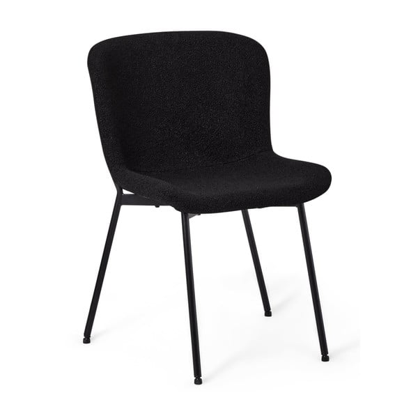Valgomojo kėdės juodos spalvos 2 vnt. Teddy – Furnhouse