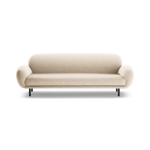 Smėlio spalvos iš boucle sofa 208 cm Poppy – Micadoni 
