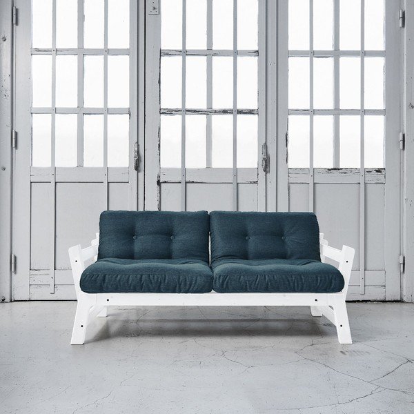 Sofa lova "Karup Step" balta / tamsiai mėlyna-image-1