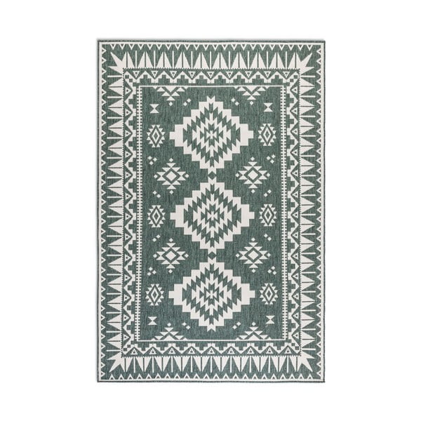 Lauko kilimas žalios spalvos/kreminės spalvos 160x230 cm Gemini – Elle Decoration-image-2