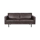 Juodos spalvos iš dirbtinės odos sofa 190 cm Rodeo – WOOOD