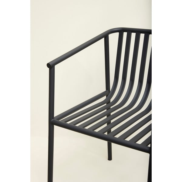 Metalinis sodo krėslas juodos spalvos Villa – Hübsch-image-1