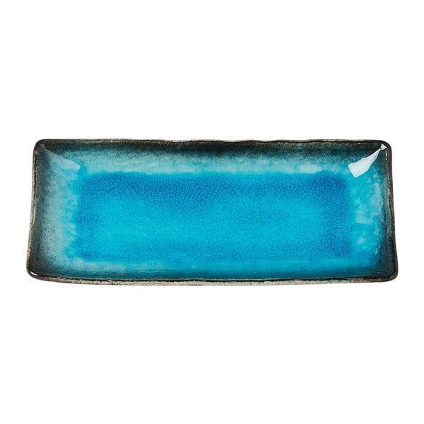 Mėlynos spalvos keraminė lėkštė MIJ Sky, 29 x 12 cm